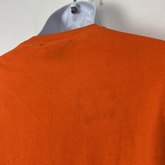 Famous Stars and Straps Shirt Men Medium Orange Graphic Short Sleeve Tee Casual - Picture 10 of 12